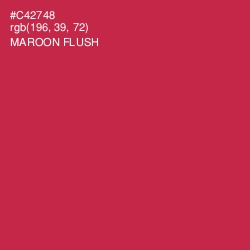 #C42748 - Maroon Flush Color Image